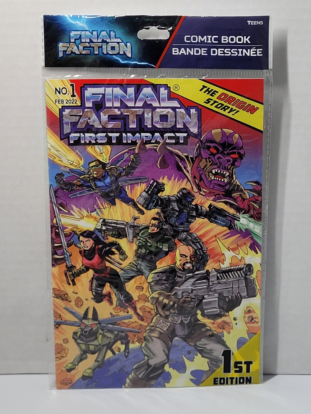 2022 Final Faction #1 1st Appearance of Alpha Team/ Peachtree Playthings Sealed.